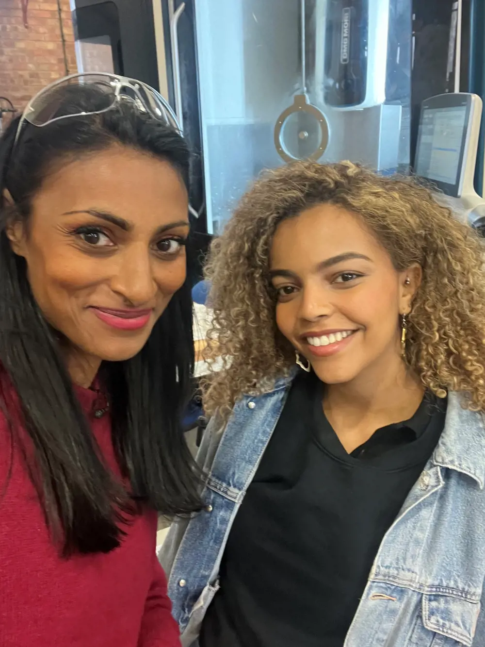 Two women smiling together for a selfie